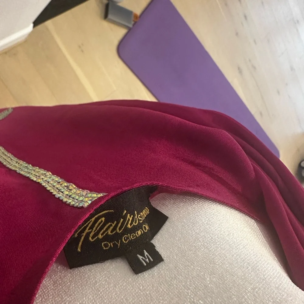 Elegant Pakistani designer outfit-Long Sleeve Embroidered Dress - Pink - Picture 3 of 4